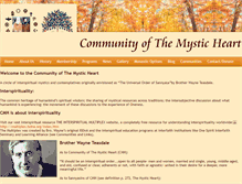 Tablet Screenshot of communityofthemysticheart.org